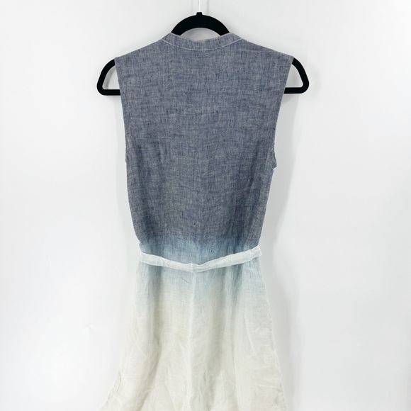 ✅ NWT TOMMY BAHAMA 100% LINEN OMBRE SLEEVELESS BUTTON FRONT DRESS SIZE SMALL - Picture 10 of 13
